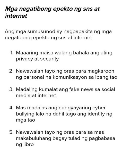 masamang epekto ng social media sa kalusugan|'Di wastong paggamit ng internet, nakakaapekto sa .
